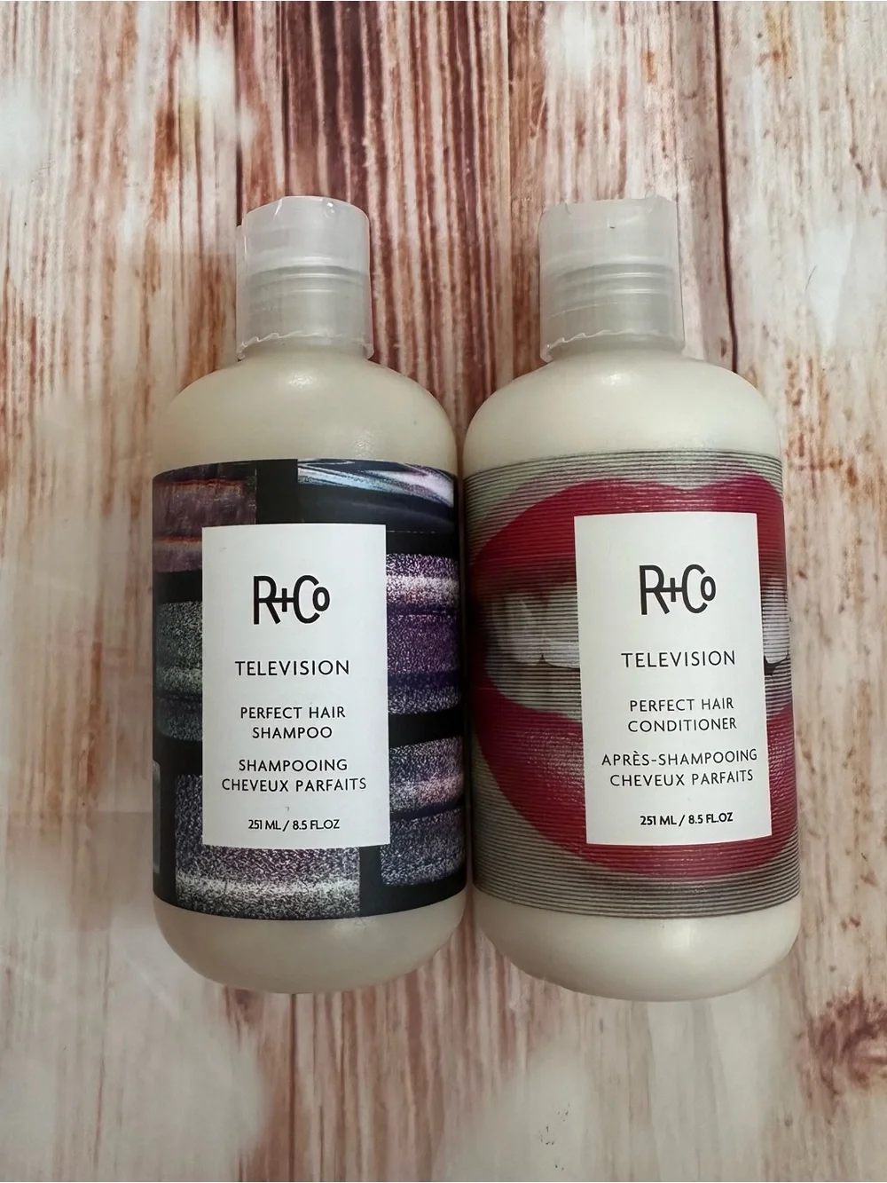 R+Co TELEVISION Perfect Hair 2 Piece Shampoo + Conditioner Set NWT